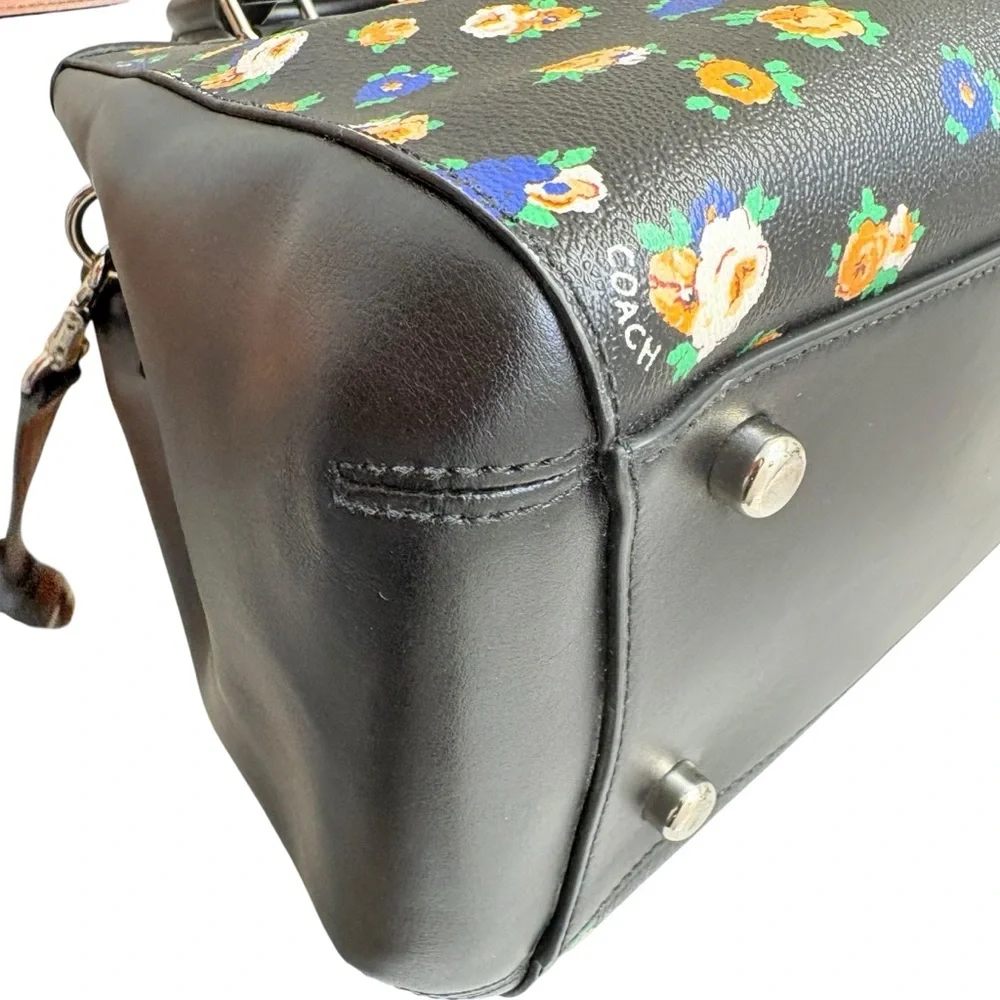 COACH F 57629 FLORAL MULTI CILOR TOTE HANDBAG SHOULDER bag